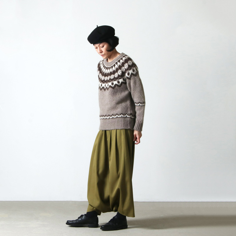 BATONER (バトナー) MOHAIR NORDIC CREW NECK / モヘアノルディック