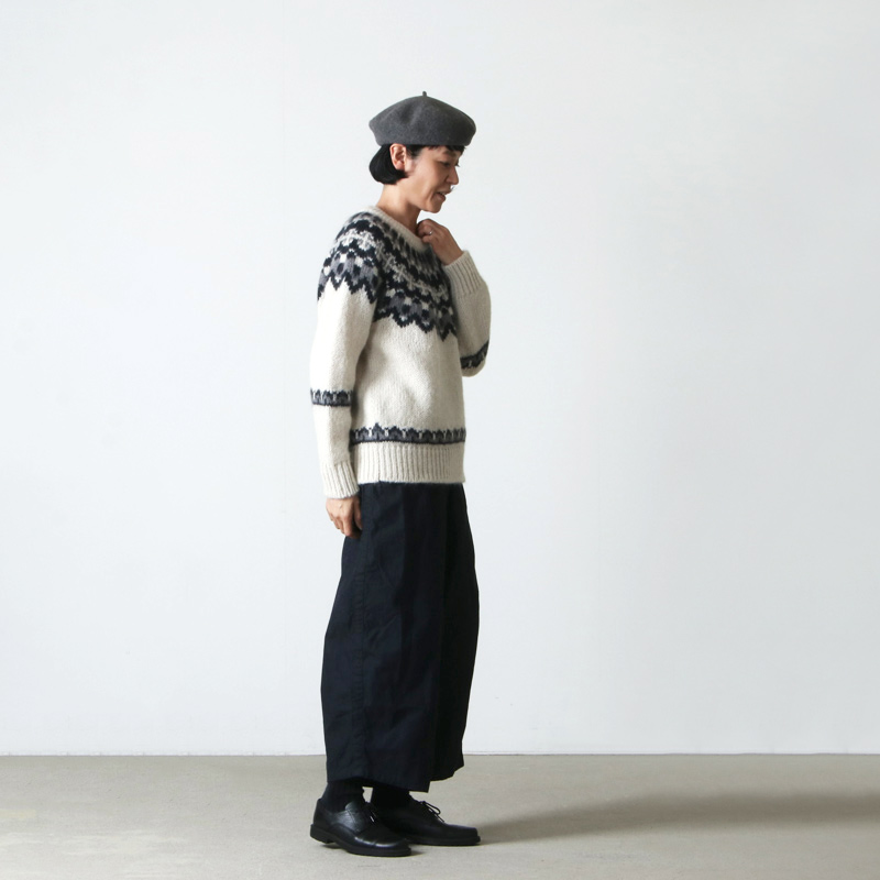 BATONER (バトナー) MOHAIR NORDIC CREW NECK / モヘアノルディック ...