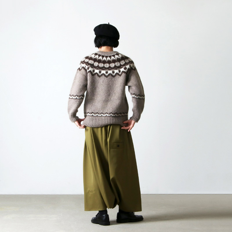 BATONER (バトナー) MOHAIR NORDIC CREW NECK / モヘアノルディック ...
