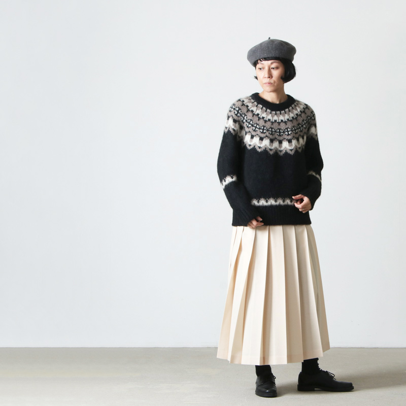 BATONER (バトナー) MOHAIR NORDIC CREW NECK / モヘアノルディック ...