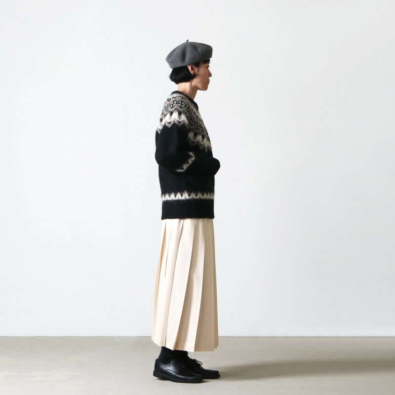 BATONER (バトナー) MOHAIR NORDIC CREW NECK / モヘアノルディック ...