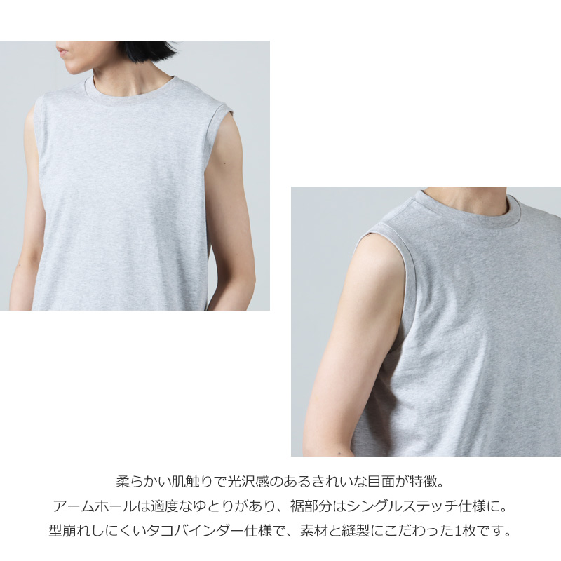 BATONER(Хȥʡ) ROYAL ORGANIC COTTON NO SLEEVE