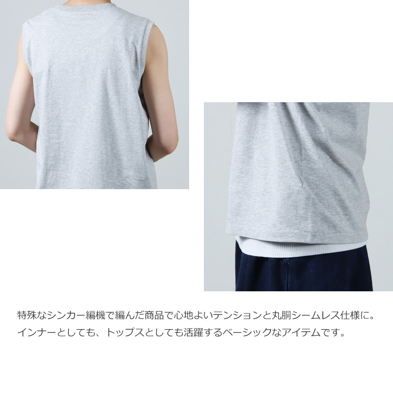 BATONER(Хȥʡ) ROYAL ORGANIC COTTON NO SLEEVE