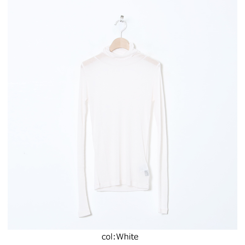 BATONER(Хȥʡ) MELTY RIB HIGH NECK LONG SLEEVE T-SHIRT
