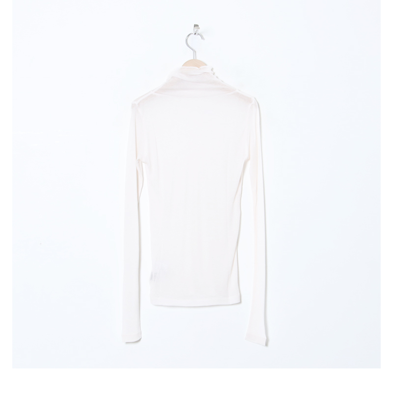 BATONER(Хȥʡ) MELTY RIB HIGH NECK LONG SLEEVE T-SHIRT