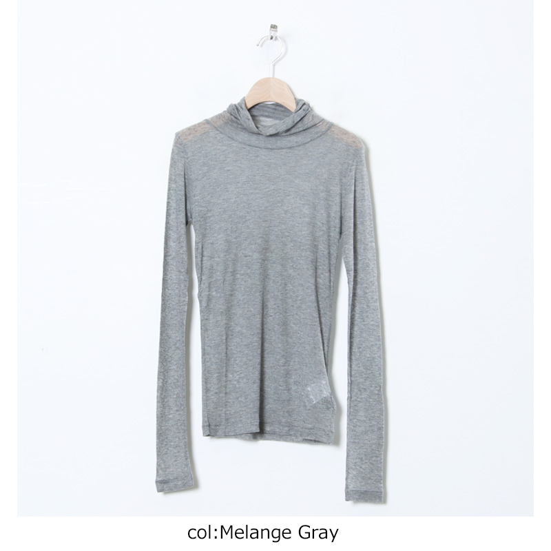 BATONER(Хȥʡ) MELTY RIB HIGH NECK LONG SLEEVE T-SHIRT