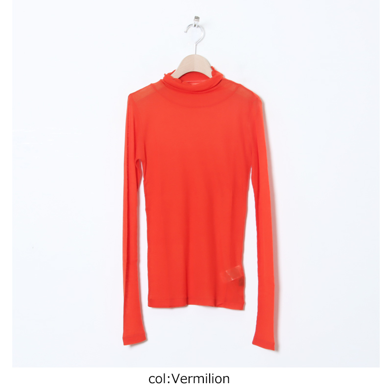 BATONER(Хȥʡ) MELTY RIB HIGH NECK LONG SLEEVE T-SHIRT