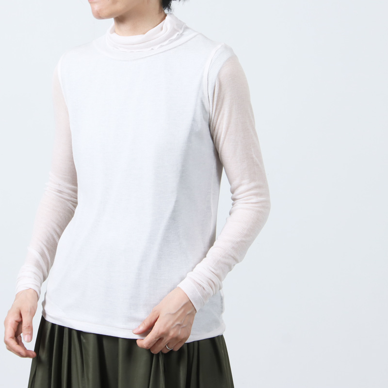 BATONER(Хȥʡ) MELTY RIB HIGH NECK LONG SLEEVE T-SHIRT