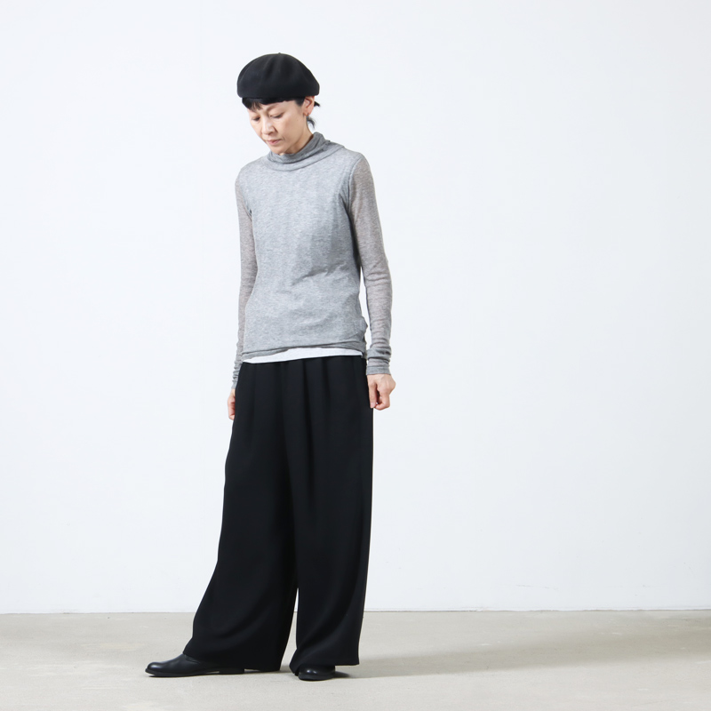 BATONER(Хȥʡ) MELTY RIB HIGH NECK LONG SLEEVE T-SHIRT