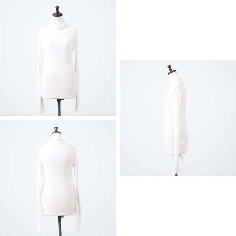 BATONER(Хȥʡ) MELTY RIB HIGH NECK LONG SLEEVE T-SHIRT