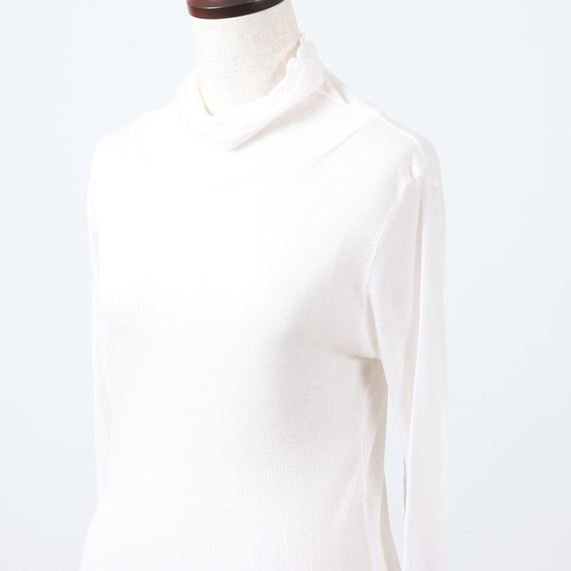 BATONER(Хȥʡ) MELTY RIB HIGH NECK LONG SLEEVE T-SHIRT