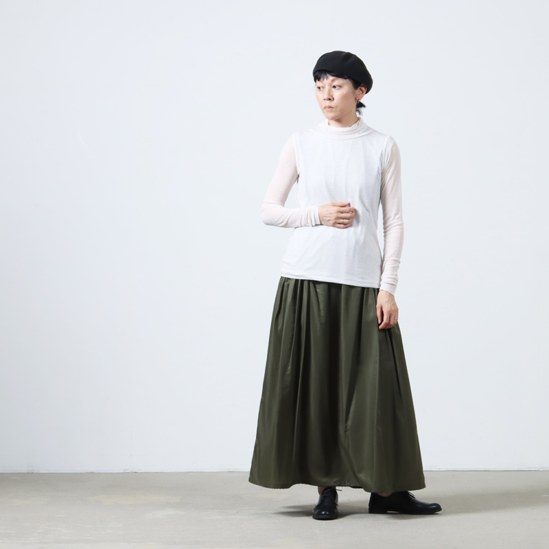 BATONER(Хȥʡ) MELTY RIB HIGH NECK LONG SLEEVE T-SHIRT
