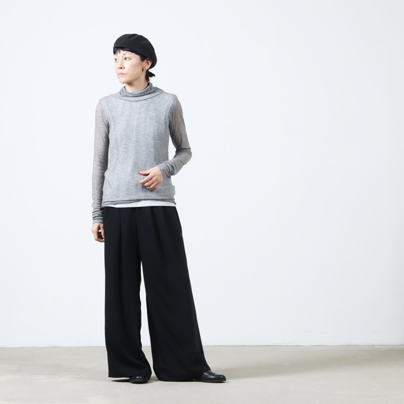 BATONER(Хȥʡ) MELTY RIB HIGH NECK LONG SLEEVE T-SHIRT