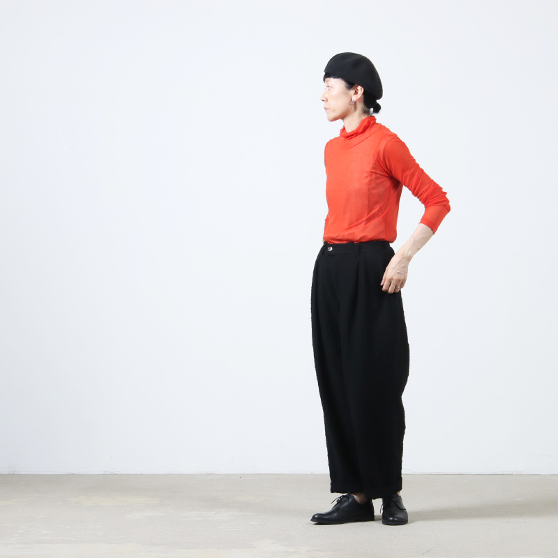 BATONER(Хȥʡ) MELTY RIB HIGH NECK LONG SLEEVE T-SHIRT
