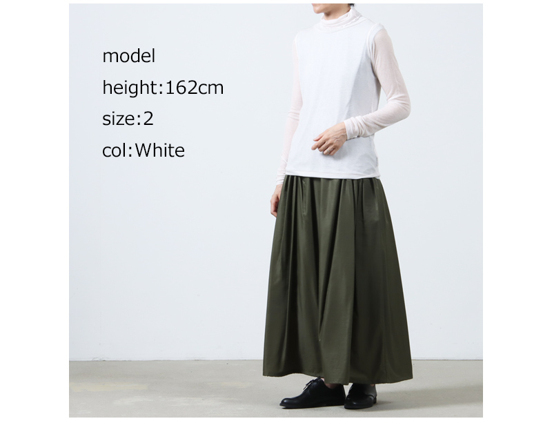 BATONER(Хȥʡ) MELTY RIB HIGH NECK LONG SLEEVE T-SHIRT