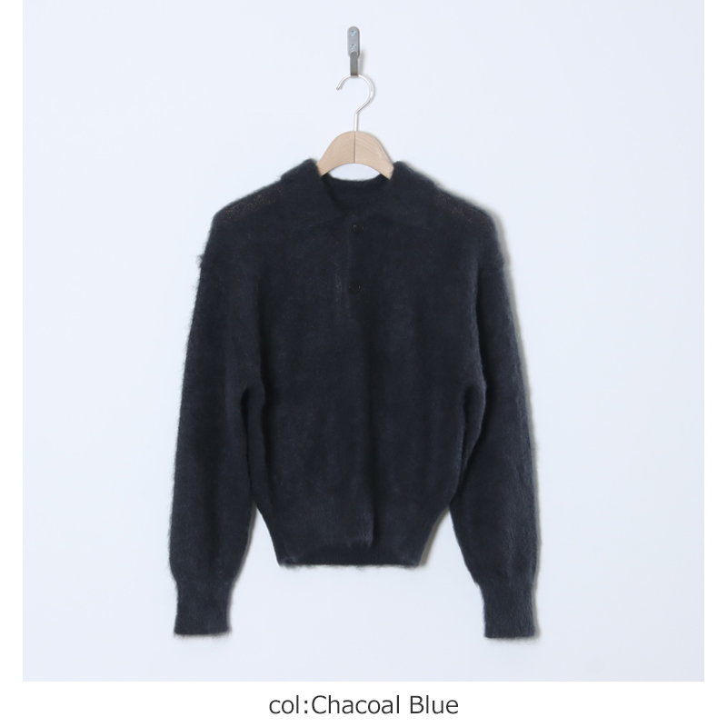 BATONER(Хȥʡ) PURE MOHAIR SHAGGY POLO