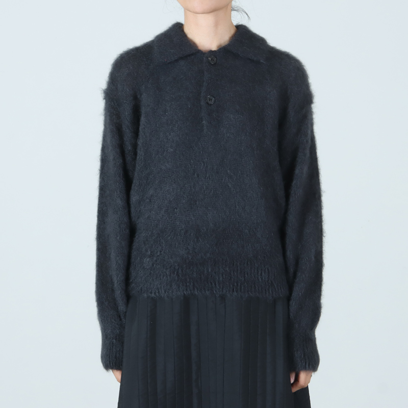 BATONER(Хȥʡ) PURE MOHAIR SHAGGY POLO