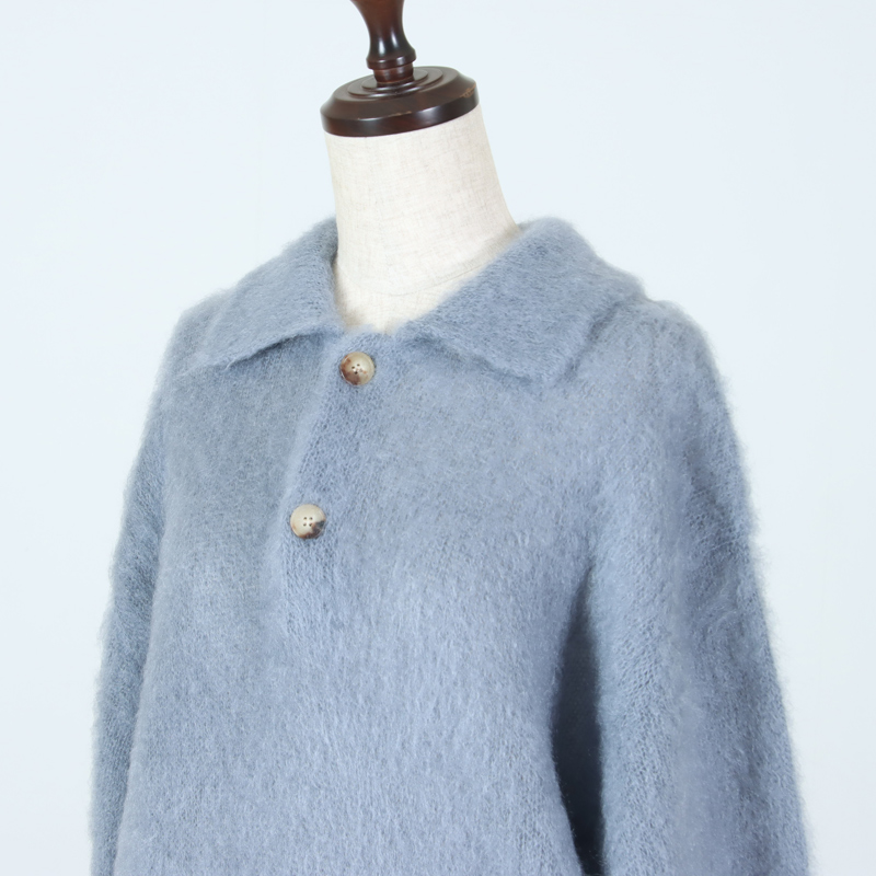 BATONER(Хȥʡ) PURE MOHAIR SHAGGY POLO