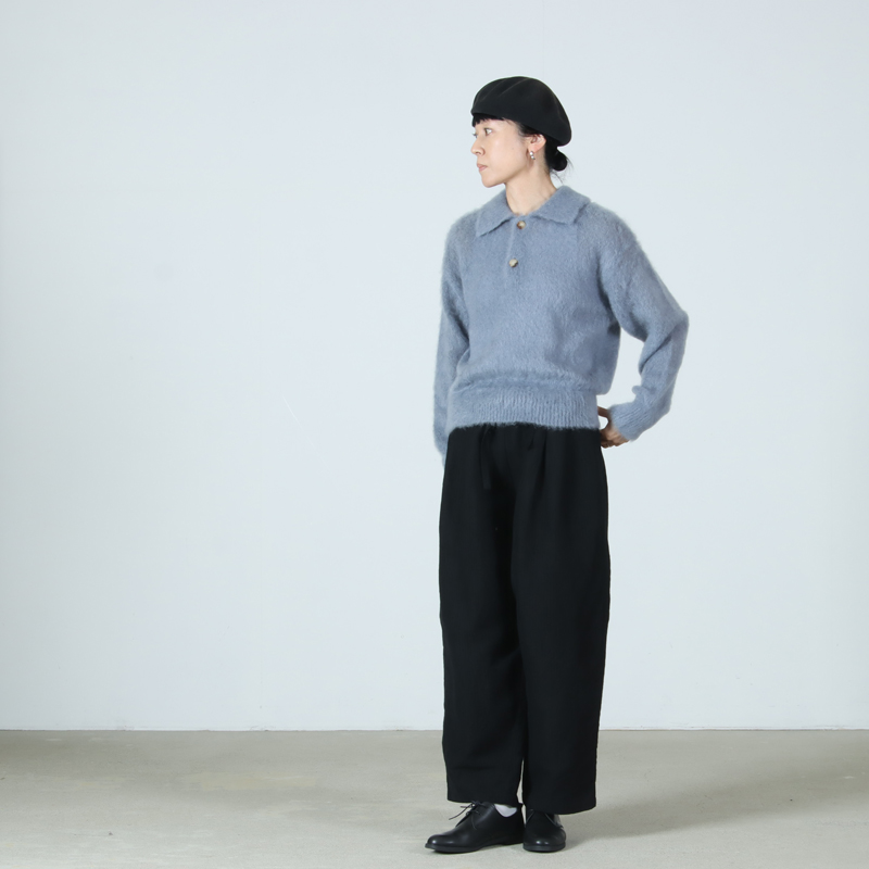 BATONER(Хȥʡ) PURE MOHAIR SHAGGY POLO