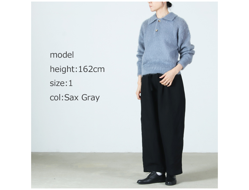 BATONER(Хȥʡ) PURE MOHAIR SHAGGY POLO