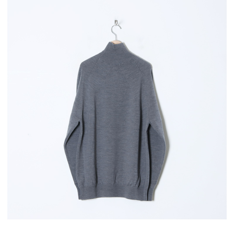 BATONER (バトナー) men SIGNATURE AGING WOOL TURTLE NECK FLAT /  シグネチャーエイジングウールタートルネックフラット