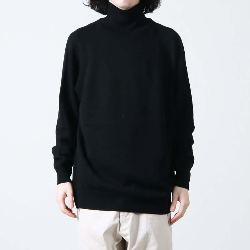 BATONER (バトナー) men SIGNATURE AGING WOOL TURTLE NECK FLAT 