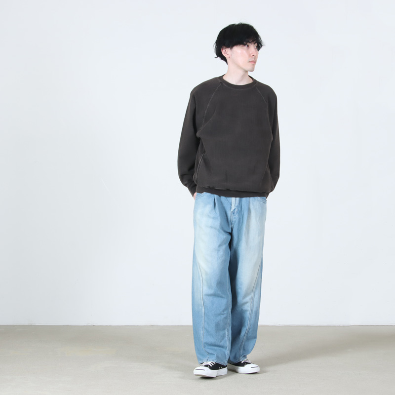 BATONER (バトナー) JUMBERCA URAKE FADE COLOR CREW NECK / ジャン