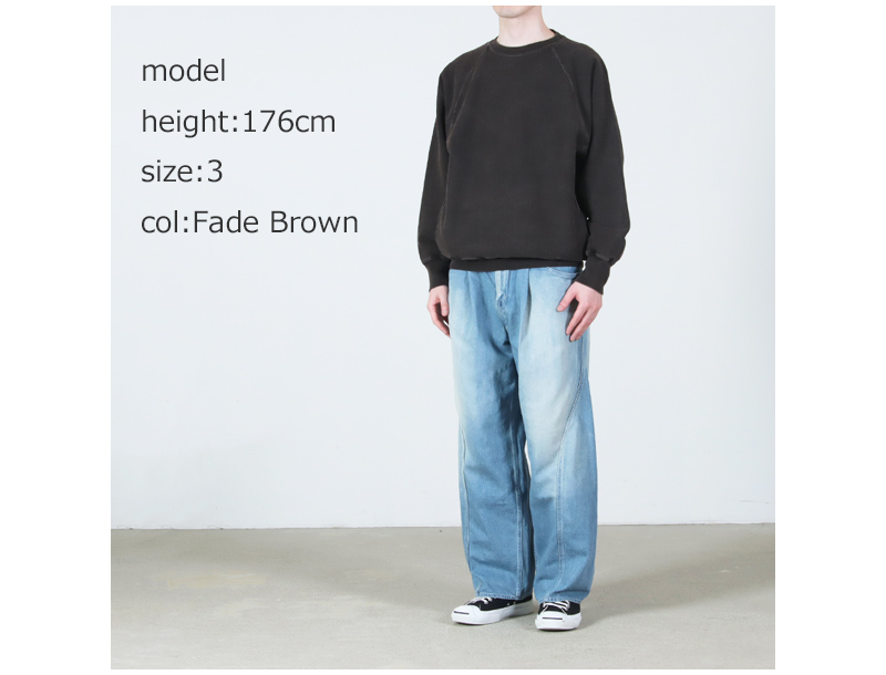 BATONER(�Хȥʡ�) JUMBERCA URAKE FADE COLOR CREW NECK