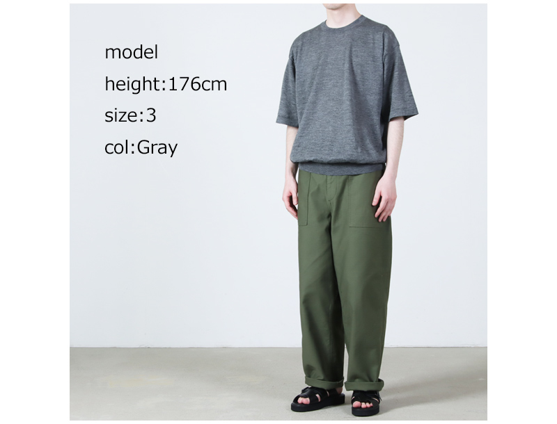 BATONER(�Хȥʡ�) CHOMA CREW NECK SHORT SLEEVE