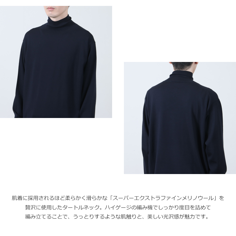 BATONER(Хȥʡ) SUPERIOR MERINO TURTLE NECK