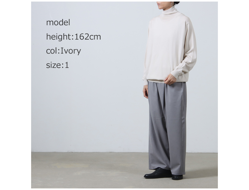 BATONER(Хȥʡ) SUPERIOR MERINO TURTLE NECK