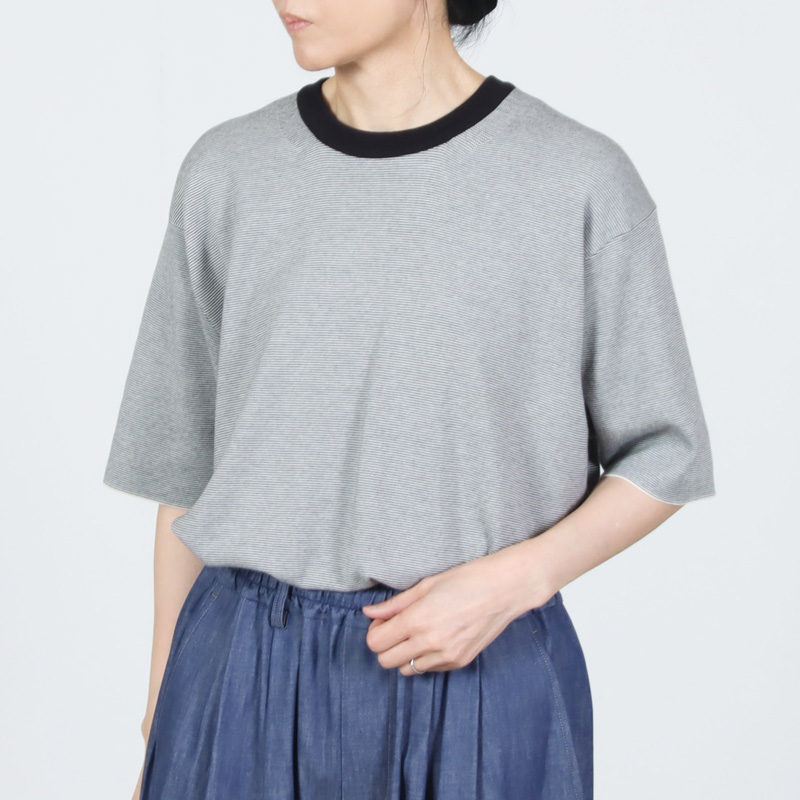 BATONER (バトナー) 32G SMOOTH KNIT T-SHIRT / スムースニットT