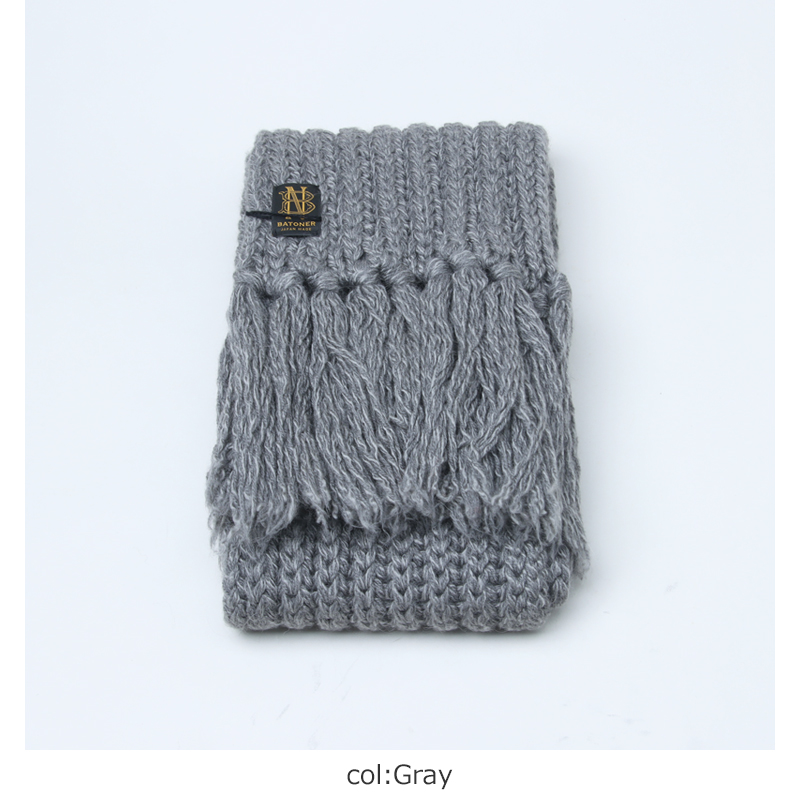 BATONER(Хȥʡ) FRINGE MUFFLER SHORT