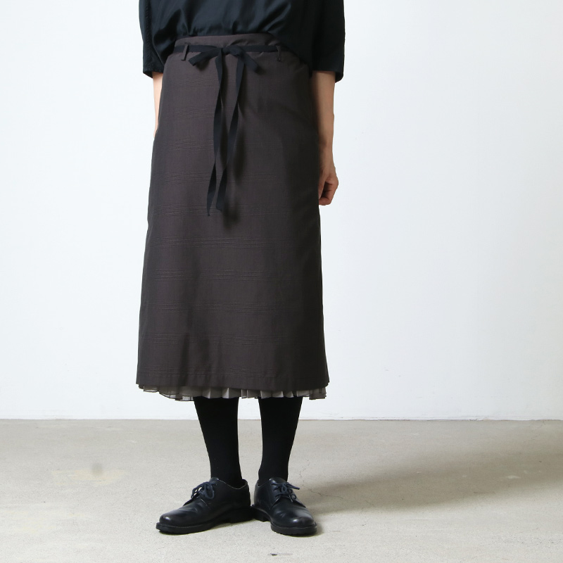 beautiful people(ӥ塼ƥեԡץ) shadow check apron pleated skirt