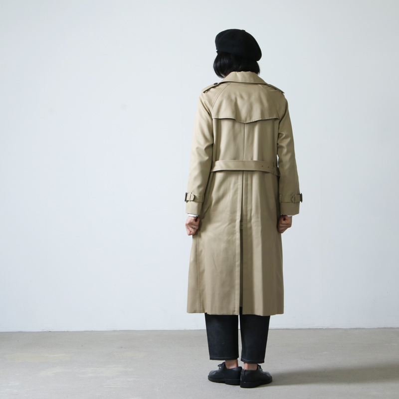 beautiful people (ビューティフルピープル) ultimate pima twill maxilong trench coat /  アルティメットピマツイルマキシロングトレンチコート