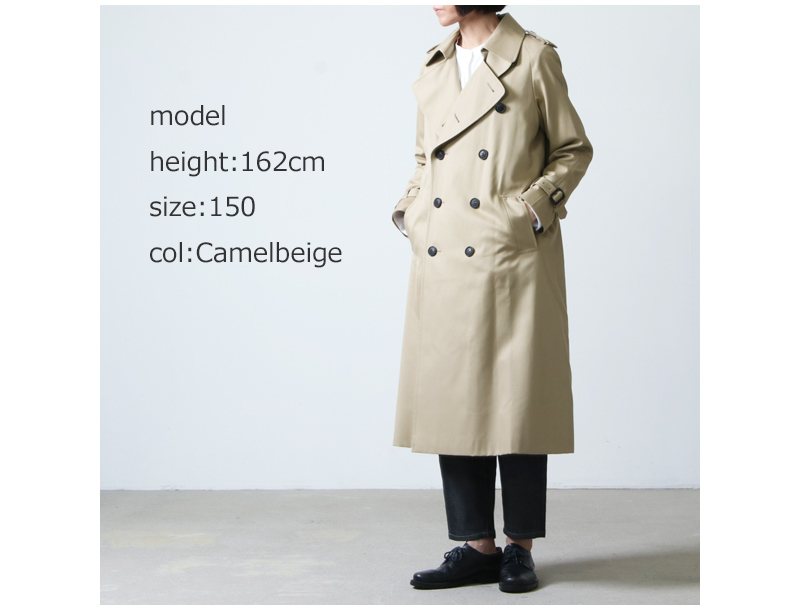 beautiful people (ビューティフルピープル) ultimate pima twill maxilong trench coat /  アルティメットピマツイルマキシロングトレンチコート