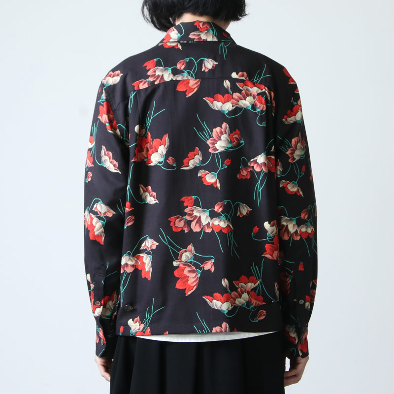 beautiful people (ӥ塼ƥեԡץ)(ӥ塼ƥեԡץ) Wface bloom print zip up shirt