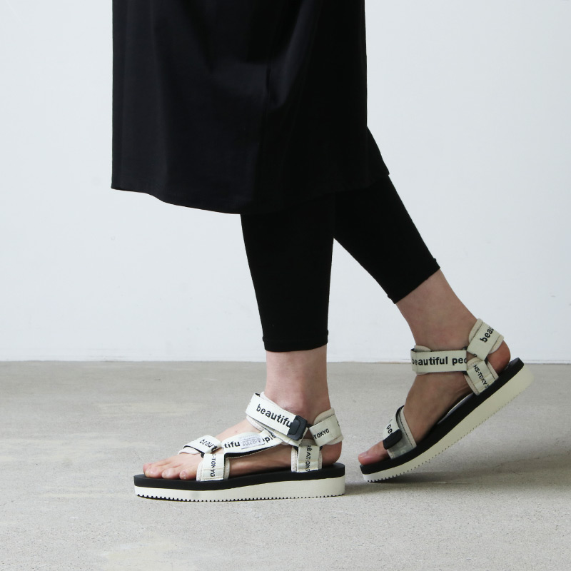 beautiful people(ӥ塼ƥեԡץ) bpSuicoke logo belt sandals