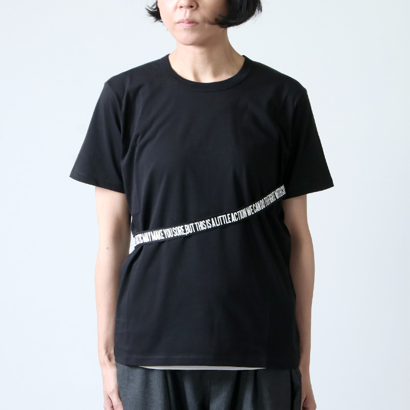 beautiful people 半袖Tシャツ　ブラック身幅43cm