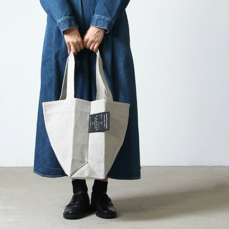 beautiful people (ビューティフルピープル) double pressed tote bag ⁄ ダブルプレストートバッグ