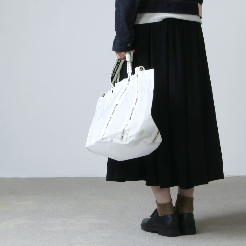 beautiful people(ӥ塼ƥեԡץ) sail cloth logo tape shift bag S