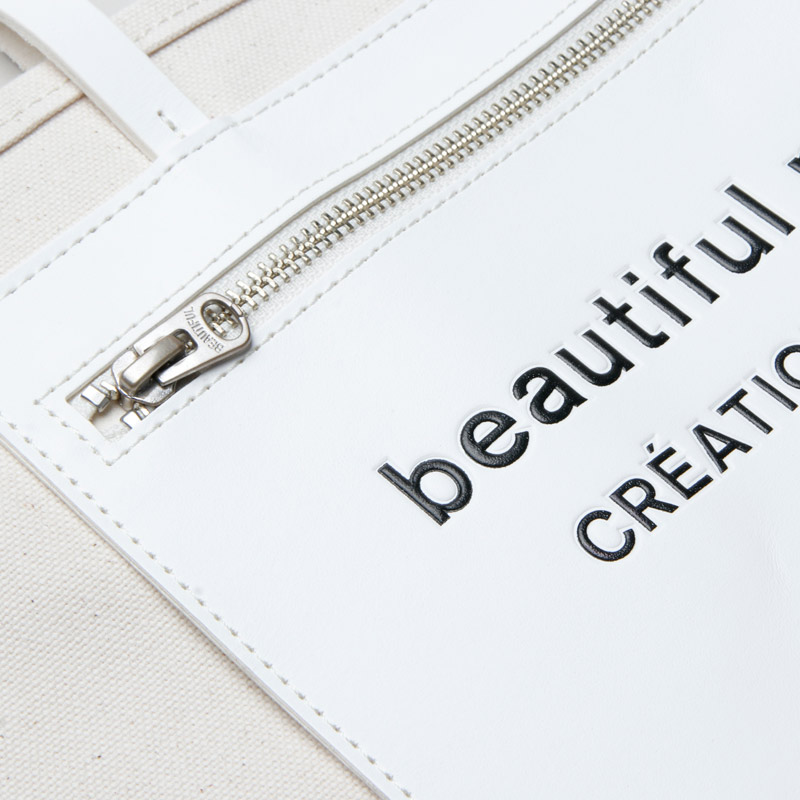 beautiful people(ӥ塼ƥեԡץ) lining logo pocket tote bag