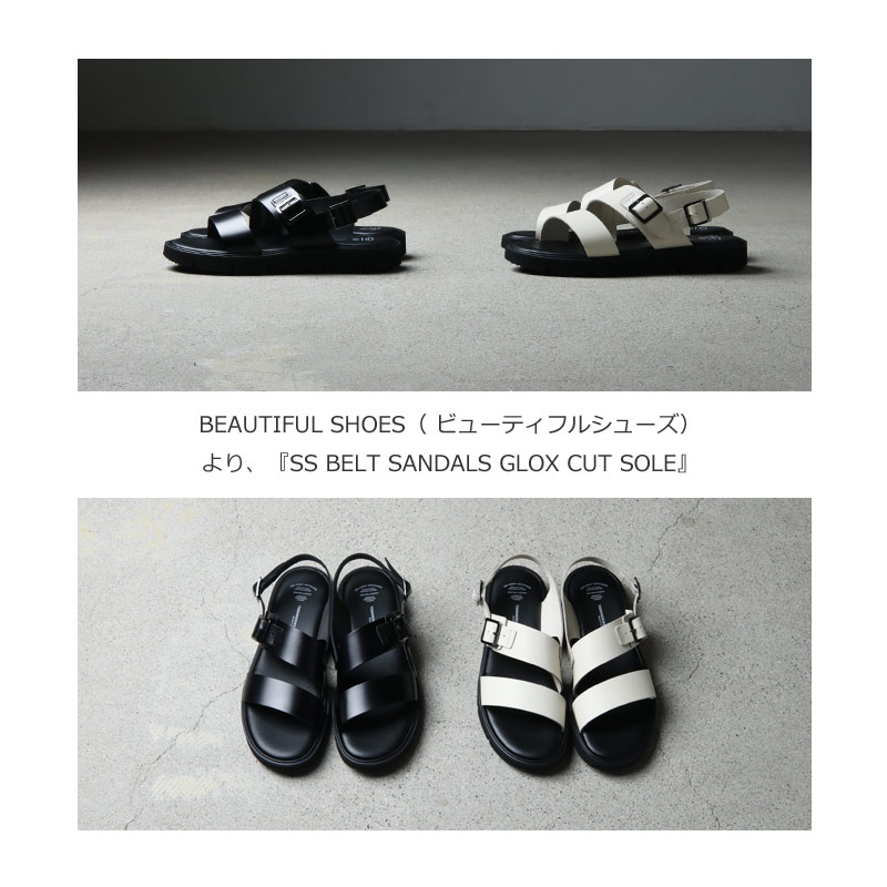 BEAUTIFUL SHOES (ビューティフルシューズ) SS BELT SANDALS GLOX CUT ...