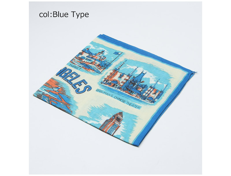 BINDU(ӥɥ) Bandana LA24 - Blue Type