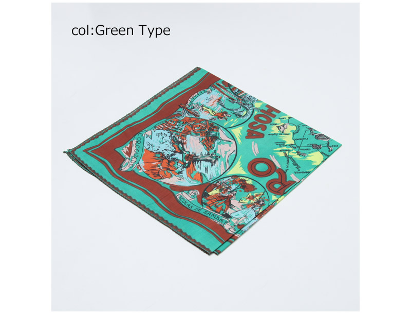 BINDU(ӥɥ) Bandana Rio de Janeiro - Green Type