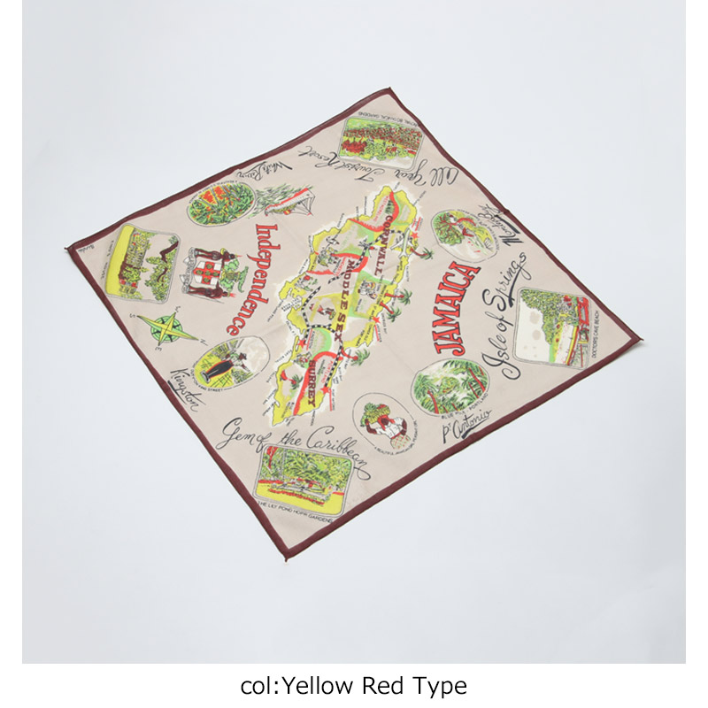 BINDU(ӥɥ) Bandana Jamaica - Yellow Red Type