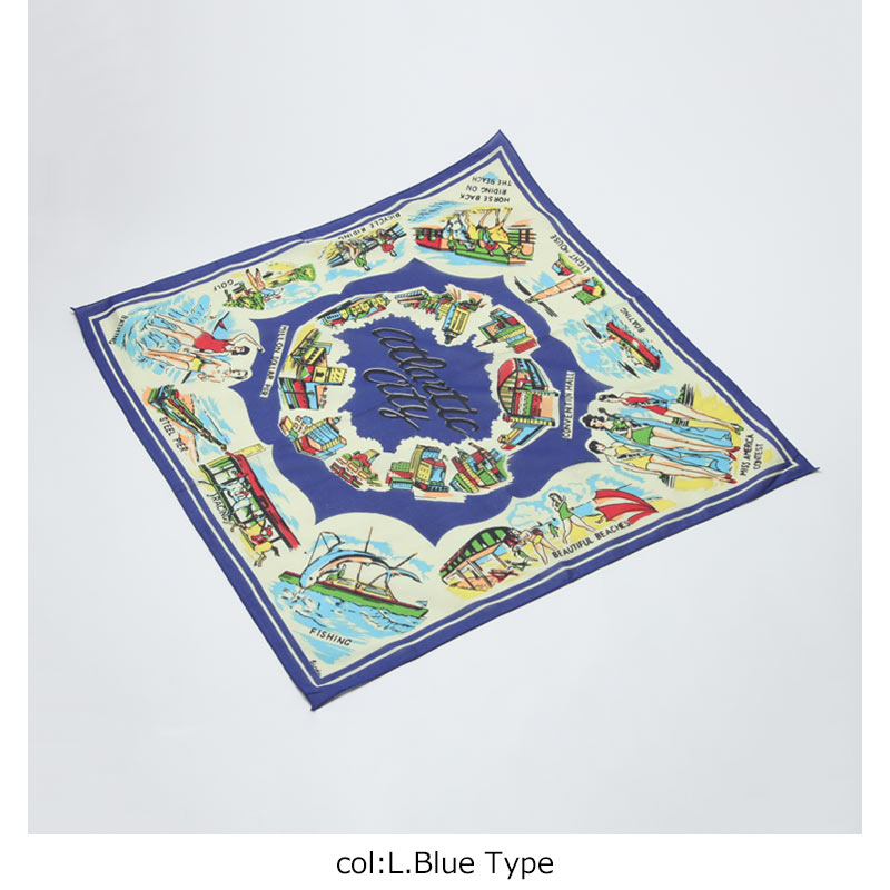 BINDU(ӥɥ) Bandana Atlantic City - Blue Type