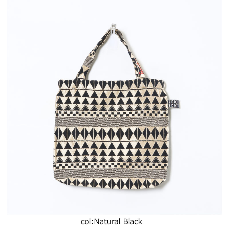 BINDU(ӥɥ) Polyester / Tribal Jacquard Reverse Tote Bag 