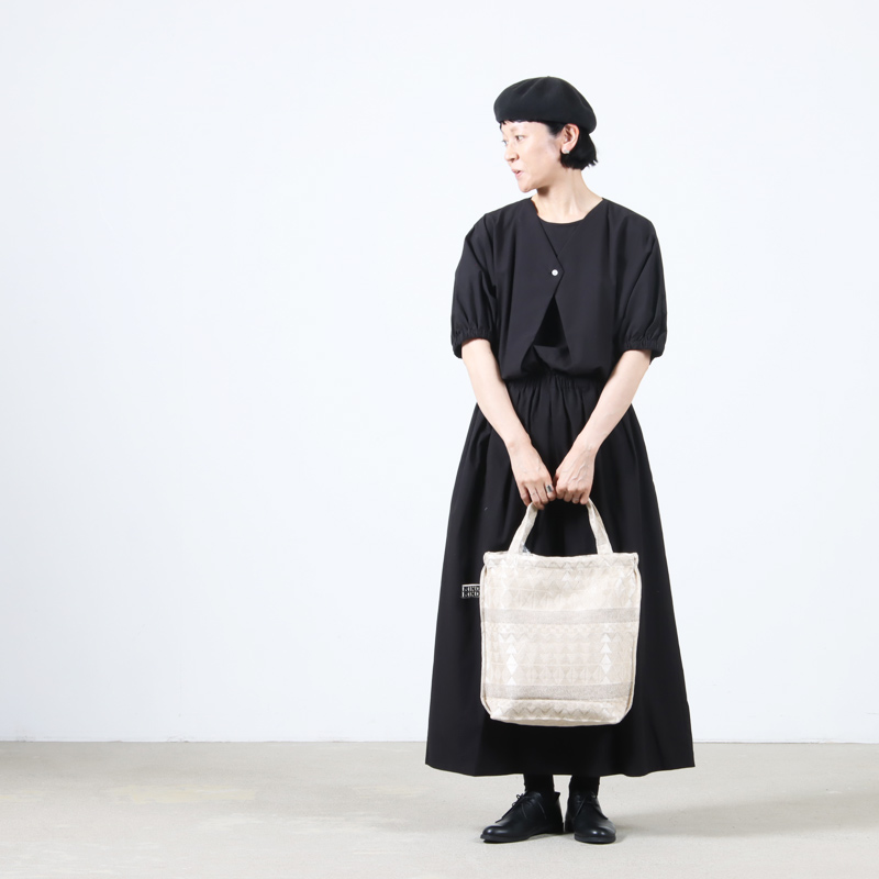 BINDU(ӥɥ) Polyester / Tribal Jacquard Reverse Tote Bag 