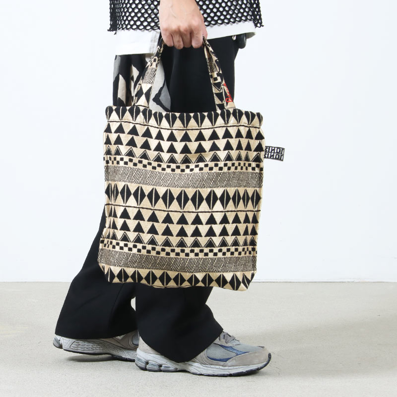 BINDU(ӥɥ) Polyester / Tribal Jacquard Reverse Tote Bag 